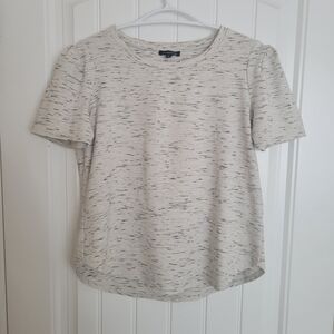 Dynamite White Speckled Short Sleeve Tee